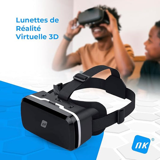 NK Casque Réalité Virtuelle - Casque VR Compatible avec iPhone & Android