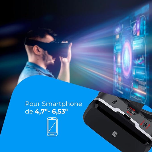 NK Casque Réalité Virtuelle - Casque VR Compatible avec iPhone & Android