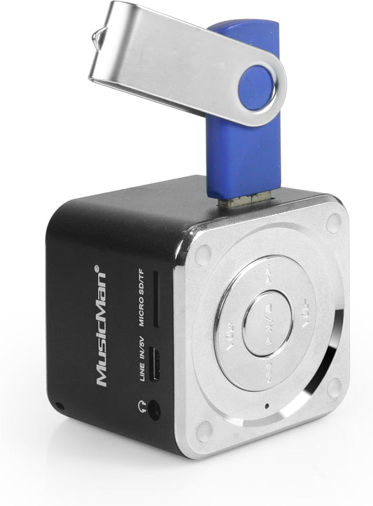 Technaxx JH-MD05 Mini Musicman Soundstation Haut parleur portable pour Lecteur mp3/iPod/iPhone Noir TXX3527
